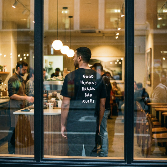 Good Humxns Break Bad Rules Tee