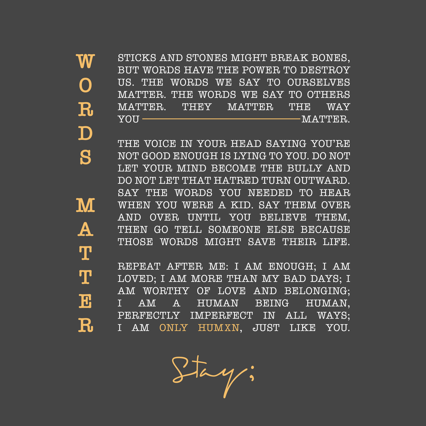 Stay; To Be Continued Tee