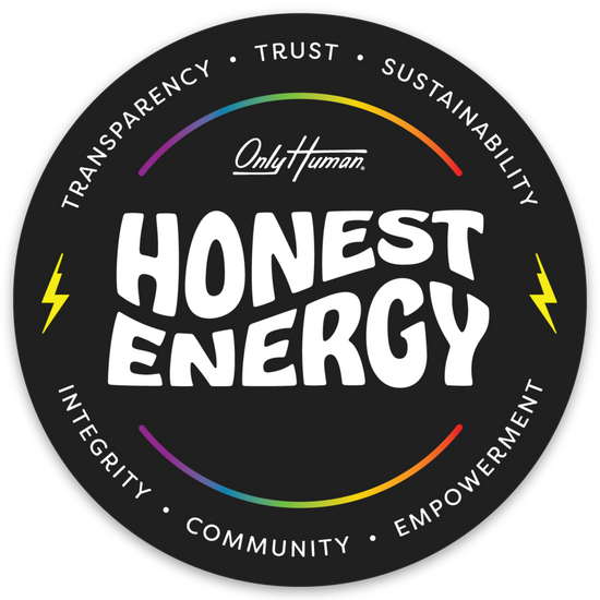 Honest Energy Rainbow Badge Limited Edition Stickers