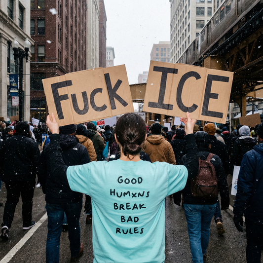 Good Humxns Break Bad Rules Tee