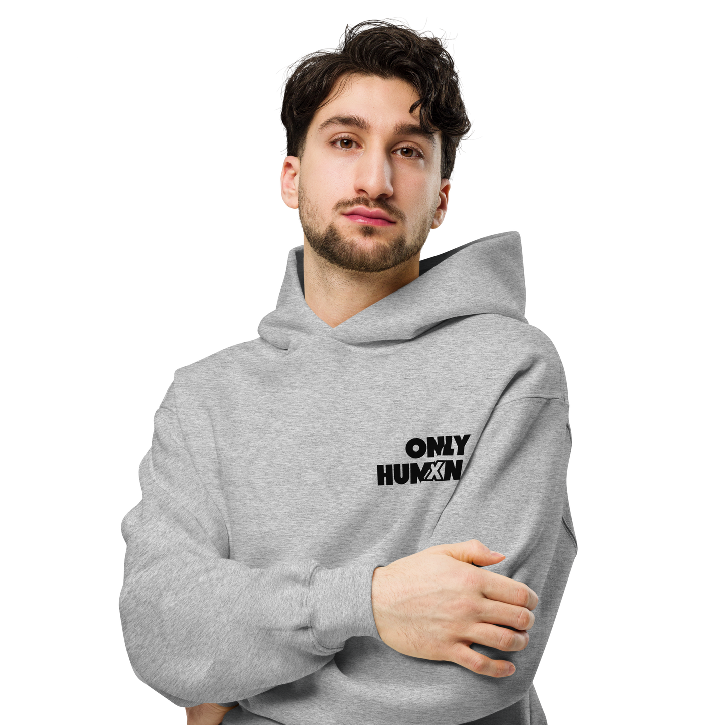 Average Human Life In Weeks Oversized Hoodie - Grey