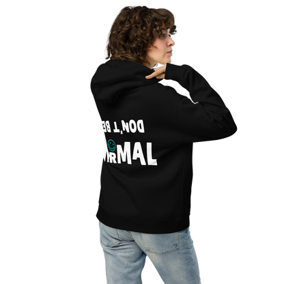 Don't Be Normal Oversized Hoodie - Black