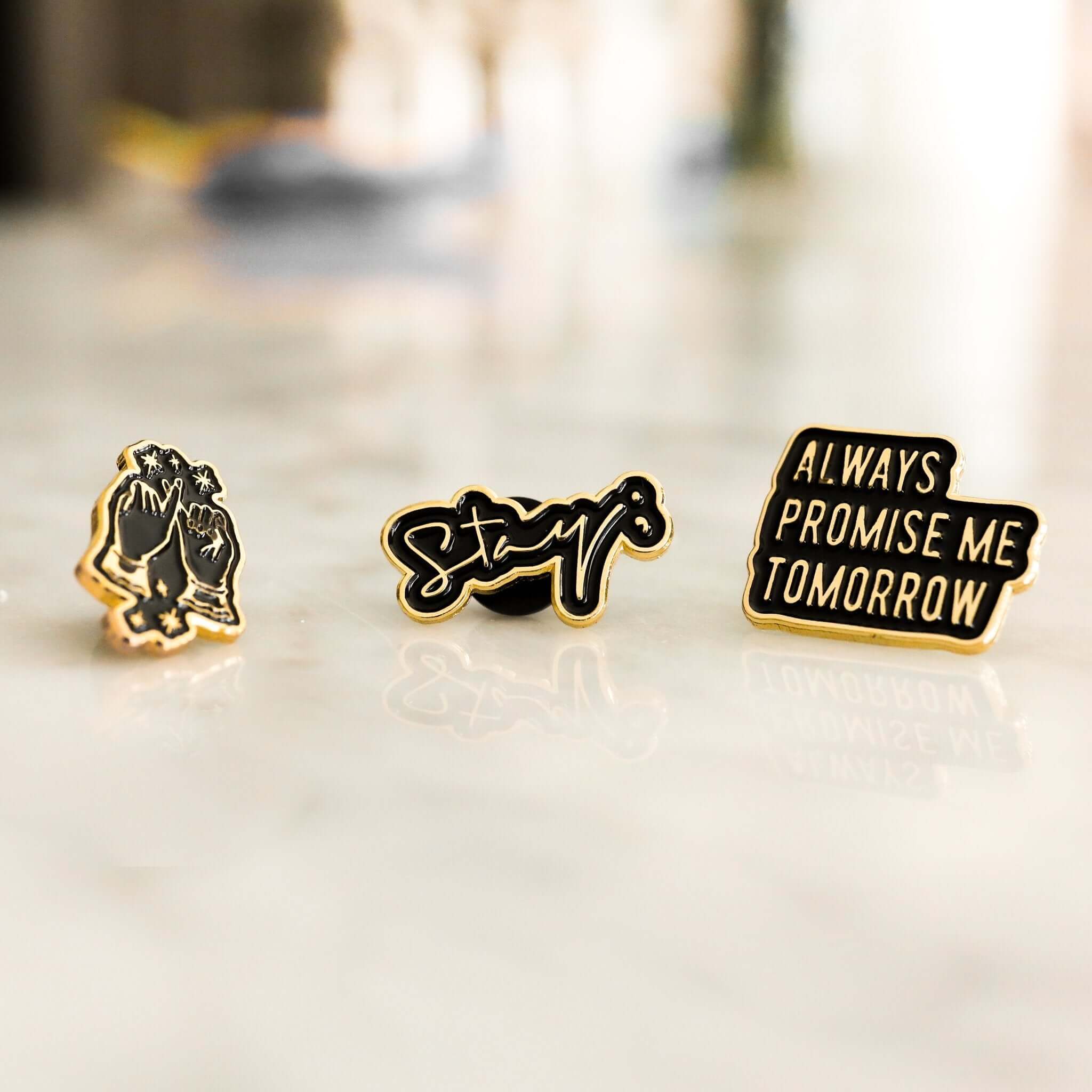 Stay; 2019 Enamel Pin Set - Only Human